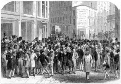Burzovní makléři Kerbstone v New Yorku, 1864. od M. Jackson