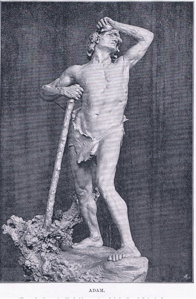 Adam, z The Magazine of Art 1893, Cassell and Company od M. Lavergne
