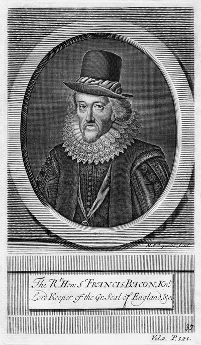 Sir Francis Bacon, vikomt St Albans, anglický filozof, vědec a státník. od M. van de Gucht