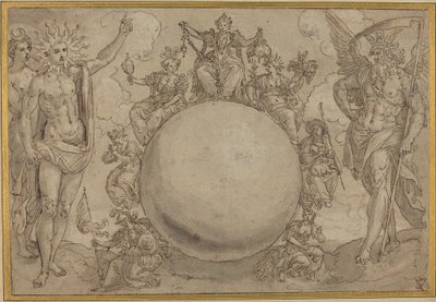 Apollo, Diana a čas s cyklickými proměnami lidského života od Maarten de Vos