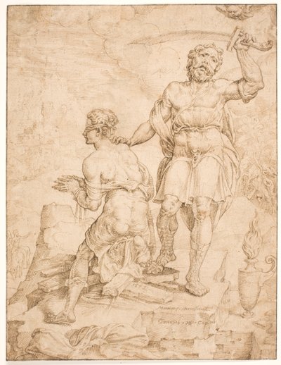 Abrahamova oběť od Maarten van Heemskerck