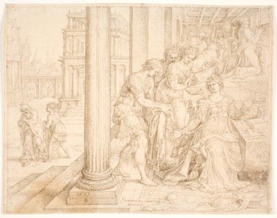 Ester se připravuje na přímluvu za Židy od Maarten van Heemskerck