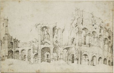 Maarten van Heemskerck - Řím, Koloseum od Maarten van Heemskerck