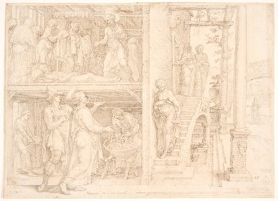 Peter probudí Tabithu od Maarten van Heemskerck