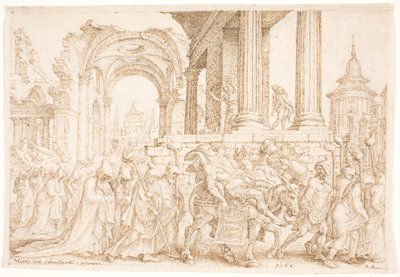 Samsonův pohřeb od Maarten van Heemskerck