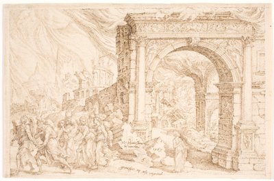 Zničení Sodomy od Maarten van Heemskerck