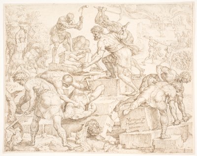 Zničení Baalova oltáře od Maarten van Heemskerck