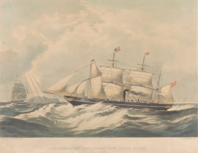 Pomocná šroubová parní loď "Sarah Sands" (1845), asi 1843-54 (litografie) od Macdonald & Co. Maclure