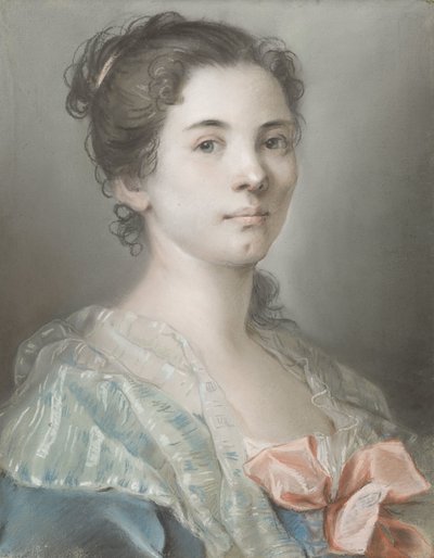 Portrét mladé ženy od Madeleine Françoise Basseporte