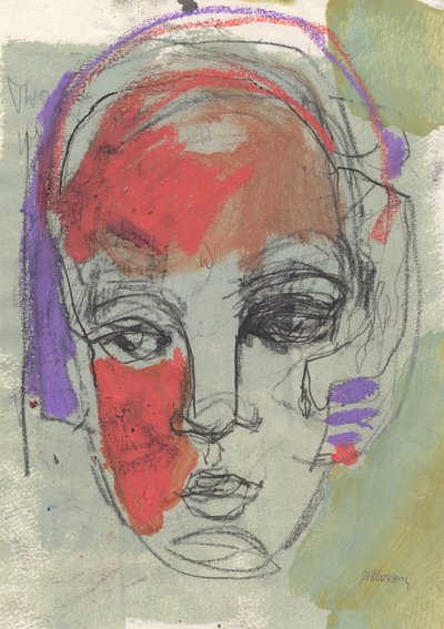 Skicák 27, 2025 (tempera, pastel, tuš, tužka na papíře) od Madgalena Morey