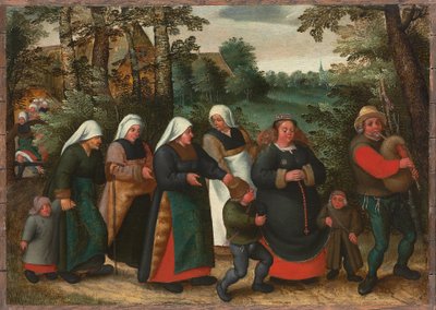 Průvod nevěsty od Maerten van Cleve