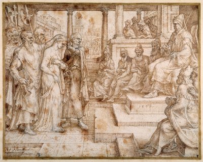 Susannah obviněná staršími od Maerten van Heemskerck