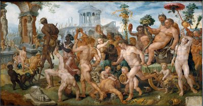 Triumfální průvod Silene (malba od Maerten van Heemskerck