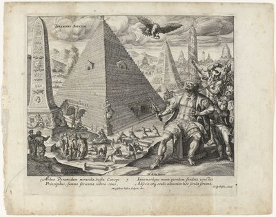 Egyptská pyramida Sedm divů světa (název série) od Magdalena van de Passe