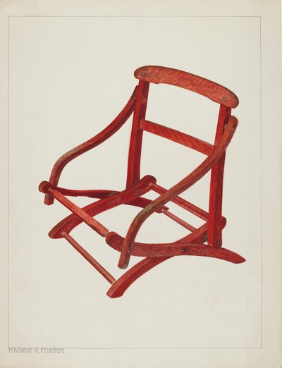 Dětská skládací židle, c. 1938. od Magnus S. Fossum