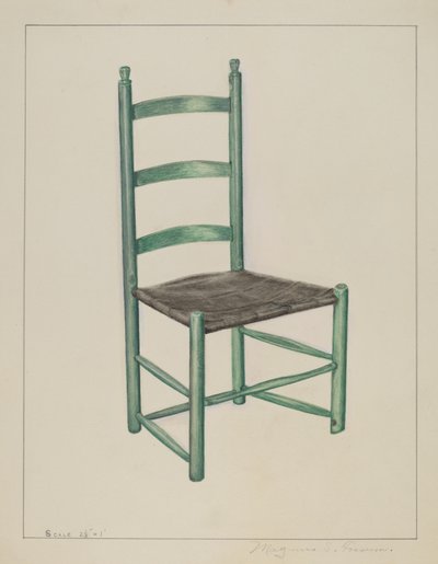 Ladder Back Chair - tzv. Jolting Chair, c. 1936. od Magnus S. Fossum