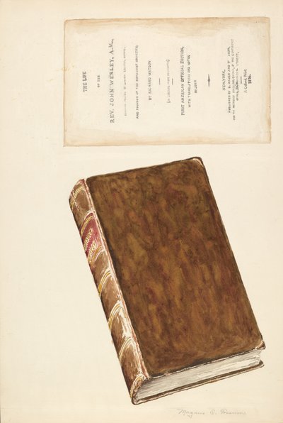 Stará kniha, život Wesleyho, c. 1936. od Magnus S. Fossum