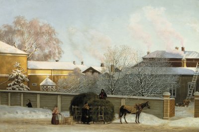 Annankatu za chladného zimního rána od Magnus von Wright