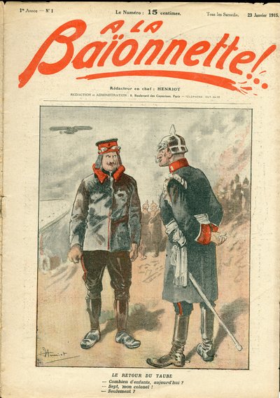 Obálka „“La Baionnette“, Satirical en Colours od Henri Maigrot