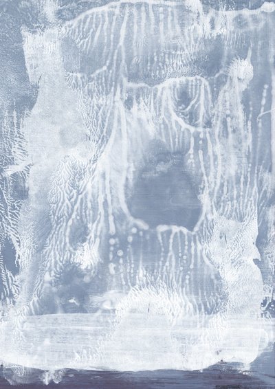 Chladná modrá abstraktní textura od Maira Ribena
