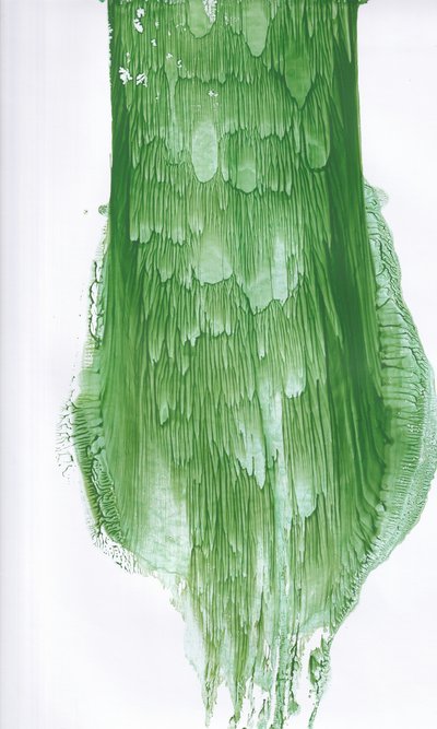 Abstrakt v odstínu Fluid Green od Maira Ribena