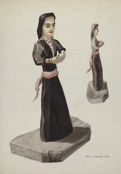 Bulto, Santa Rita, c. 1937. od Majel G. Claflin