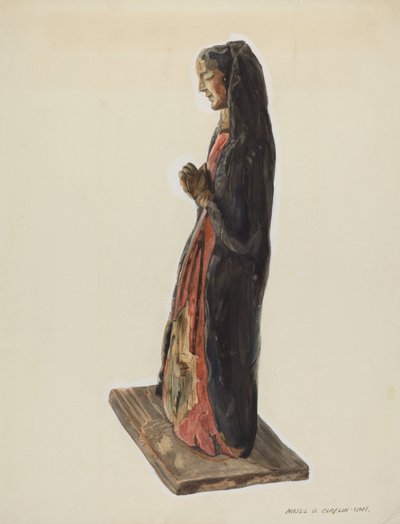 Bulto Santa Rita, c. 1939. od Majel G. Claflin