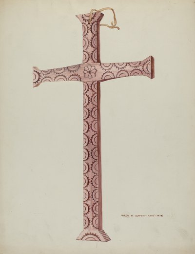 Cedrový kříž, c. 1937. od Majel G. Claflin