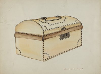 Kožená krabička, c. 1937. od Majel G. Claflin
