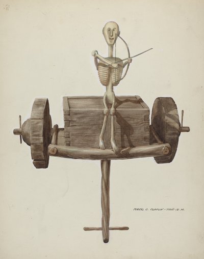 Penetente Death Cart & Death Figure, c. 1937. od Majel G. Claflin