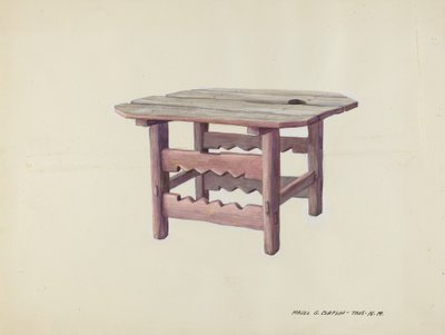 Malý stůl, c. 1937. od Majel G. Claflin