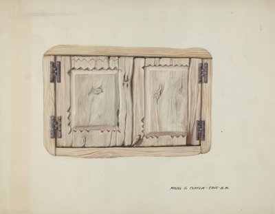 Dvoje nástěnné dveře, c. 1937. od Majel G. Claflin