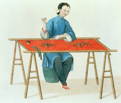A Woman Embroidering, deska 41 z 