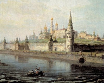 Pohled na Kreml v Moskvě z hory Kammeny od Maksim Nikiforovich Vorobiev