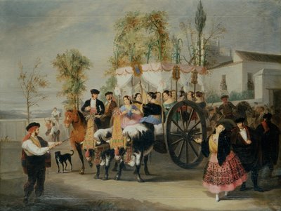 Procesí (olej na plátně) od Manuel Cabral y Aguado Bejarano