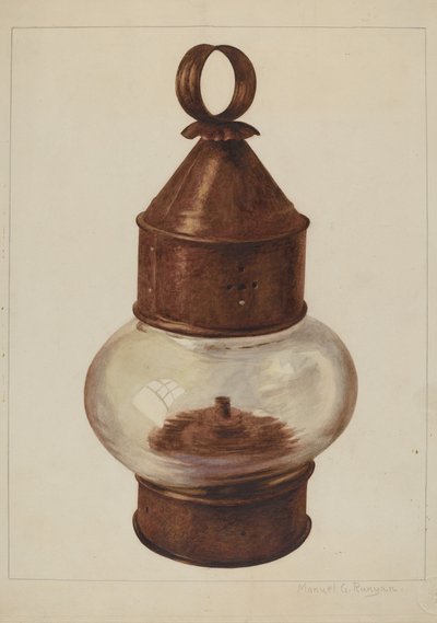Pouliční závěsná lampa, c. 1938. od Manuel G. Runyan