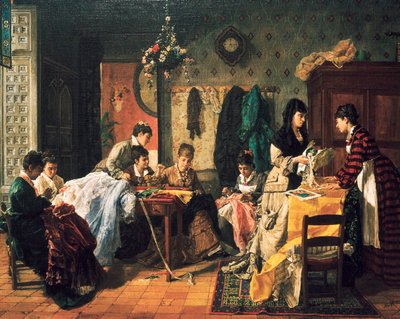 Švadlenská dílna od Manuel García Hispaleto