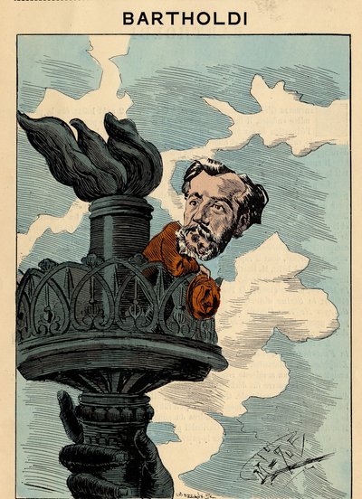 Obálka The Men of Today, číslo 305, ilustrace Manuel Luque (1854-1919): Socha svobody, Bartholdi Auguste (1834-1904) od Manuel Luque