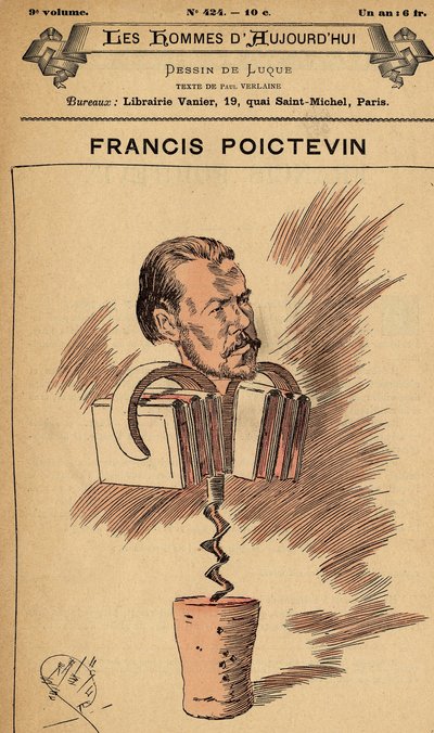 Obálka The Men of Today, číslo 424, ilustrace Manuel Luque (1854-1919): Poictevin Francis (1854-1904) od Manuel Luque