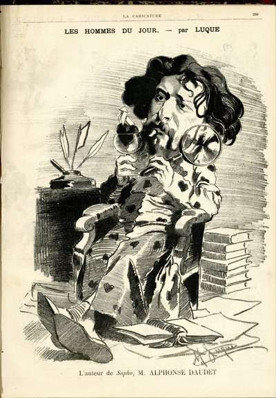 Ilustrace Manuela Luquea (1854-1919) pro obálku karikatury (1880) od Manuel Luque