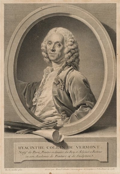 Hyacinthe Collin de Vermont, 1693-1761, malíř a člen akademie od Manuel Salvador Carmona