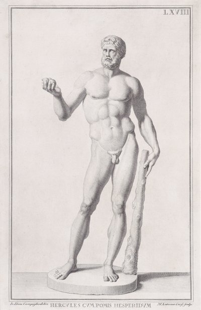 Socha Herkula, 1734. od Marc