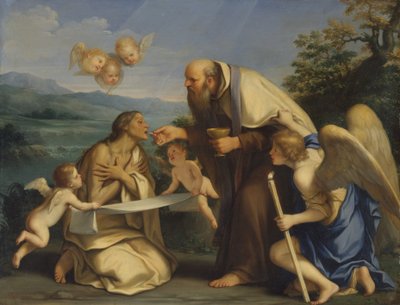 Poslední přijímání Panny Marie Egyptské, 1680. od Marc Antonio Franceschini