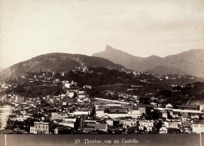 Pohled na Santa Teresu v Brazílii, cca 1880-90 (černobílá fotografie) od Marc Ferrez