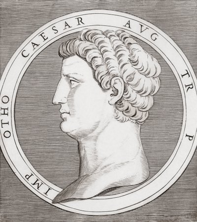 Otho, římský císař od Marcantonio (after) Raimondi