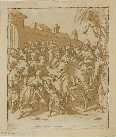 Kristus vchází do Jeruzaléma od Marcantonio Bassetti