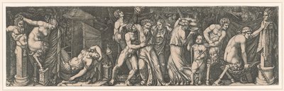 Bacchanalia, asi 1510-1511. od Marcantonio Raimondi