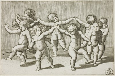 Tanec Amorů od Marcantonio Raimondi