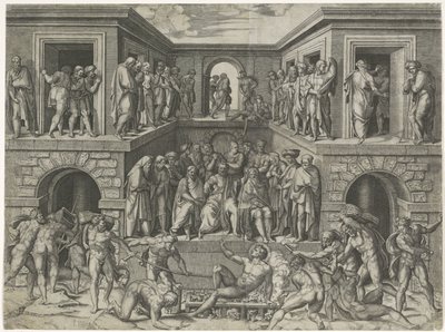 Umučení svatého Laurentia od Marcantonio Raimondi