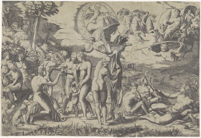 Soud z Paříže od Marcantonio Raimondi
